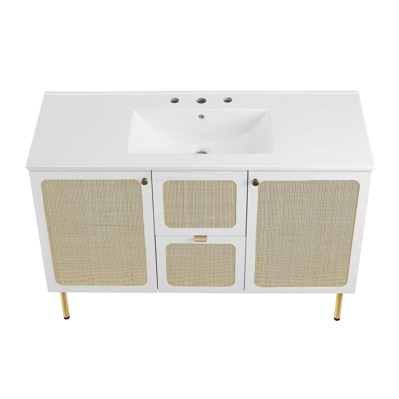Calden Single Sink Vanity Unit, Extra Large, White