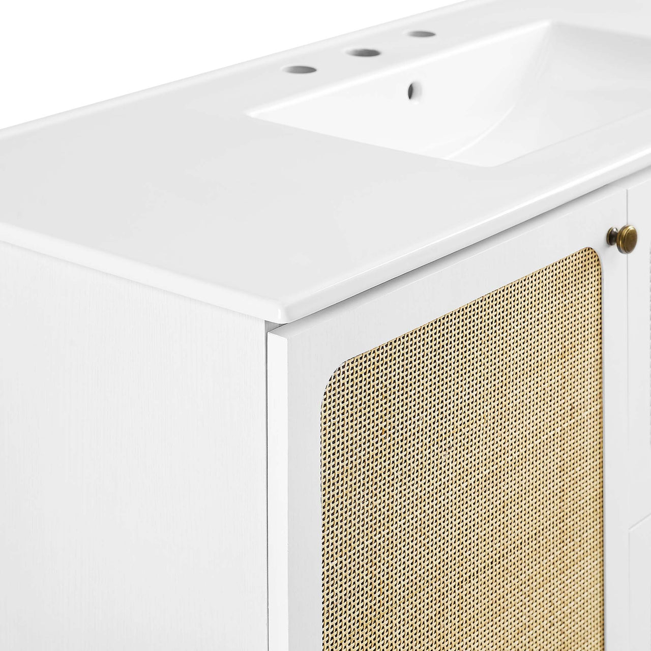 Calden Single Sink Vanity Unit, Extra Large, White