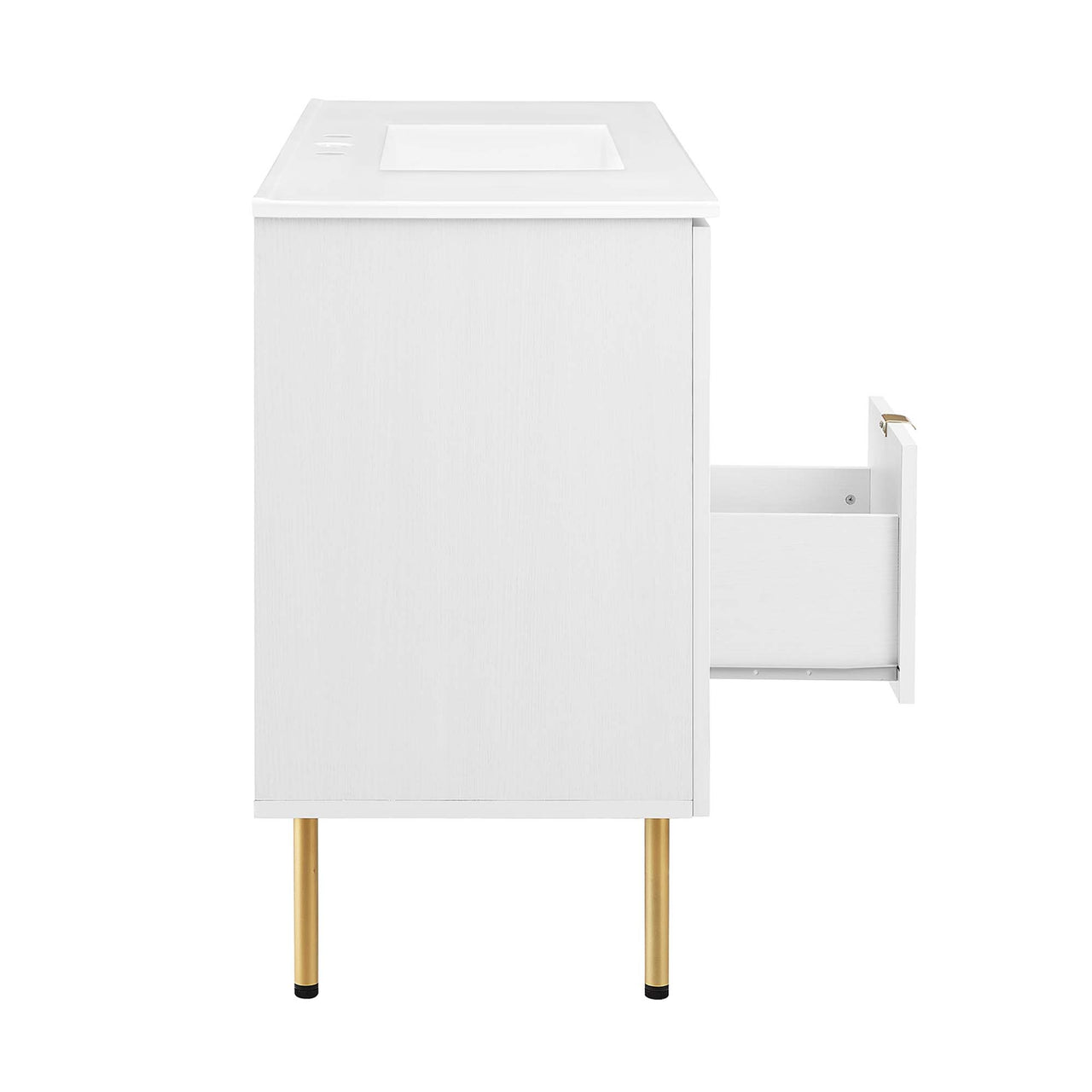 Calden Single Sink Vanity Unit, Extra Large, White