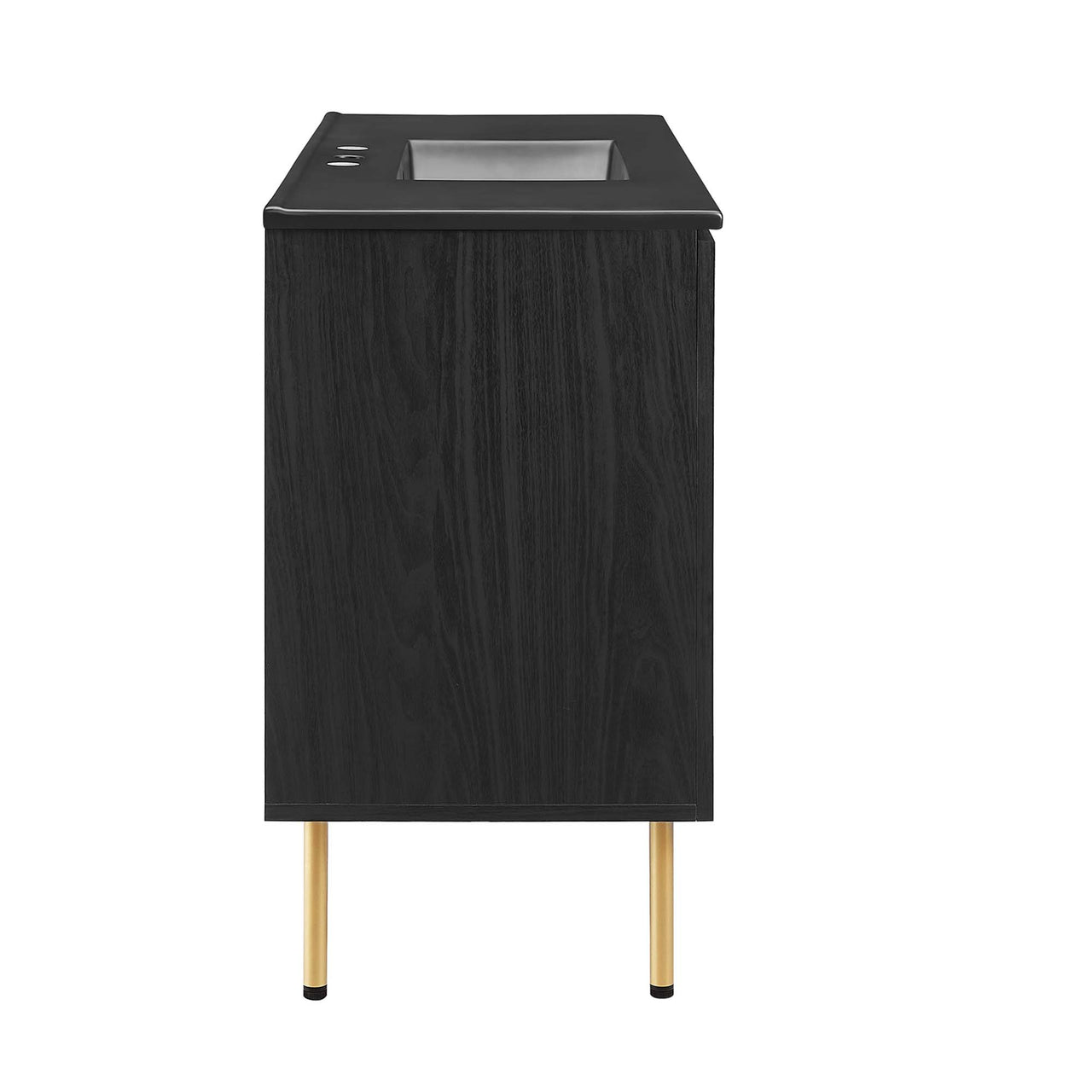 Calden Single Sink Vanity Unit, Extra Large, Black