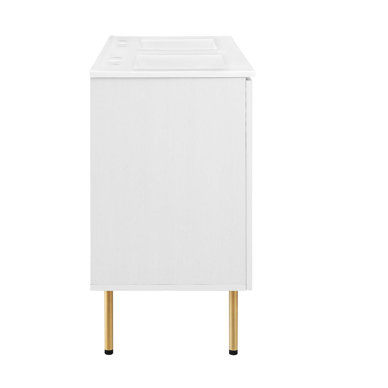 Calden Double Sink Vanity Unit, Extra Large, White