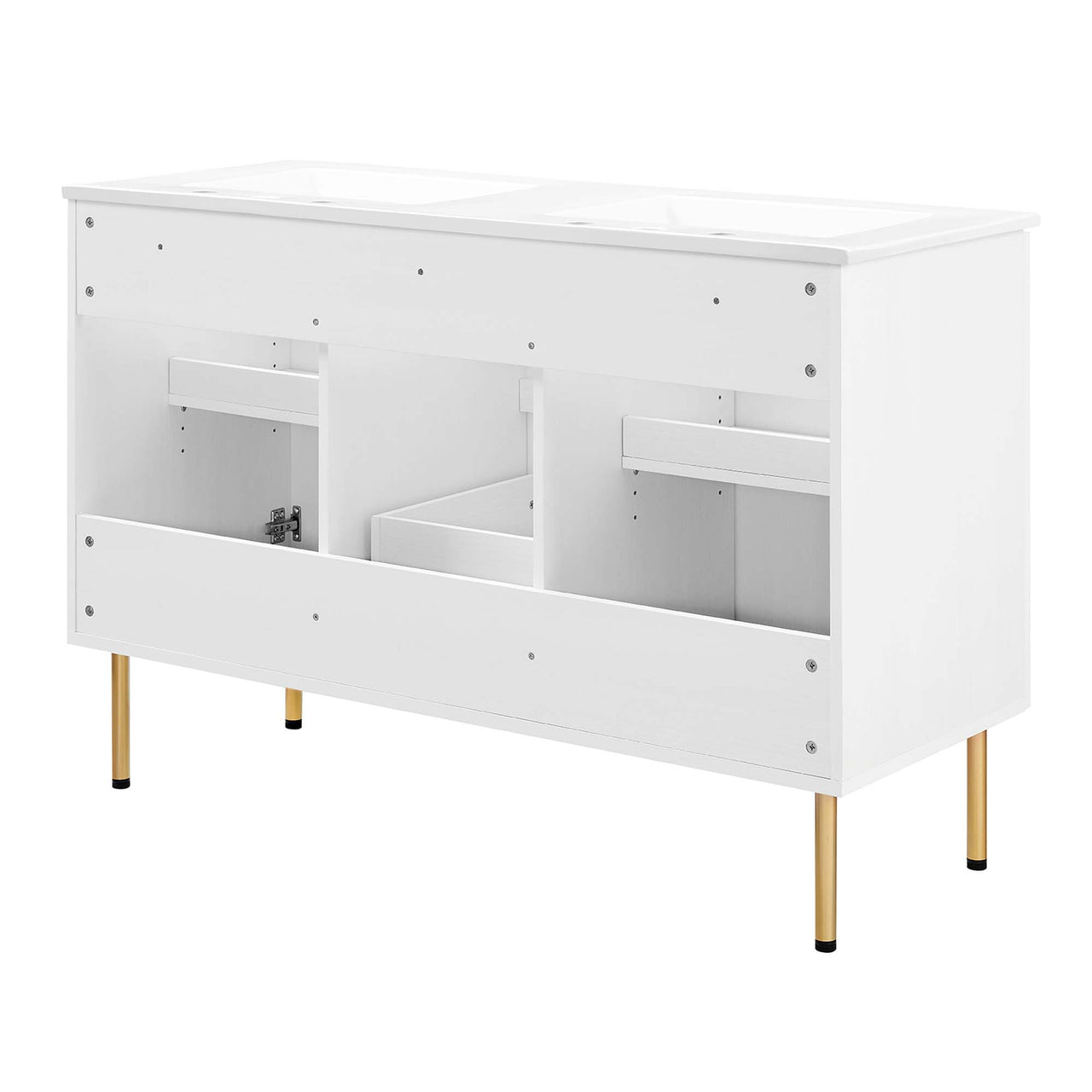 Calden Double Sink Vanity Unit, Extra Large, White