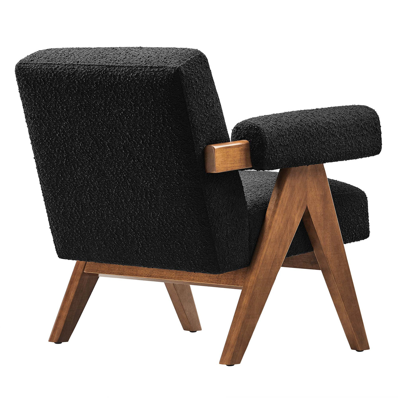 Serenel Boucle Armchair Set of 2, Black