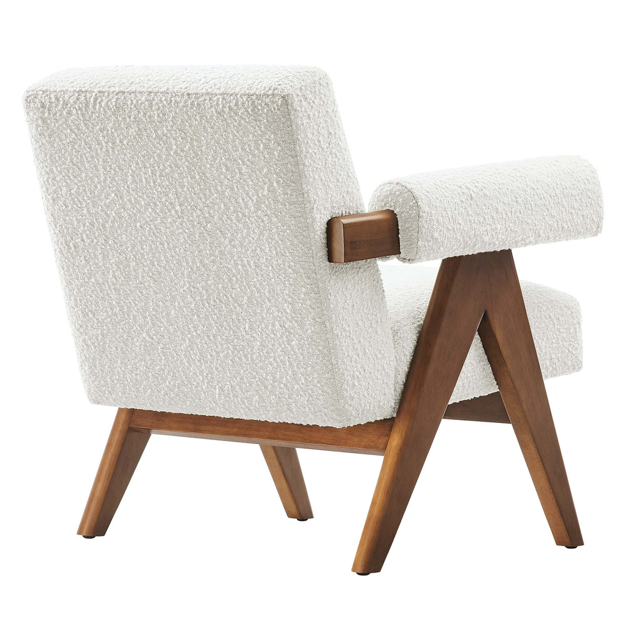Serenel Boucle Armchair Set of 2, Ivory