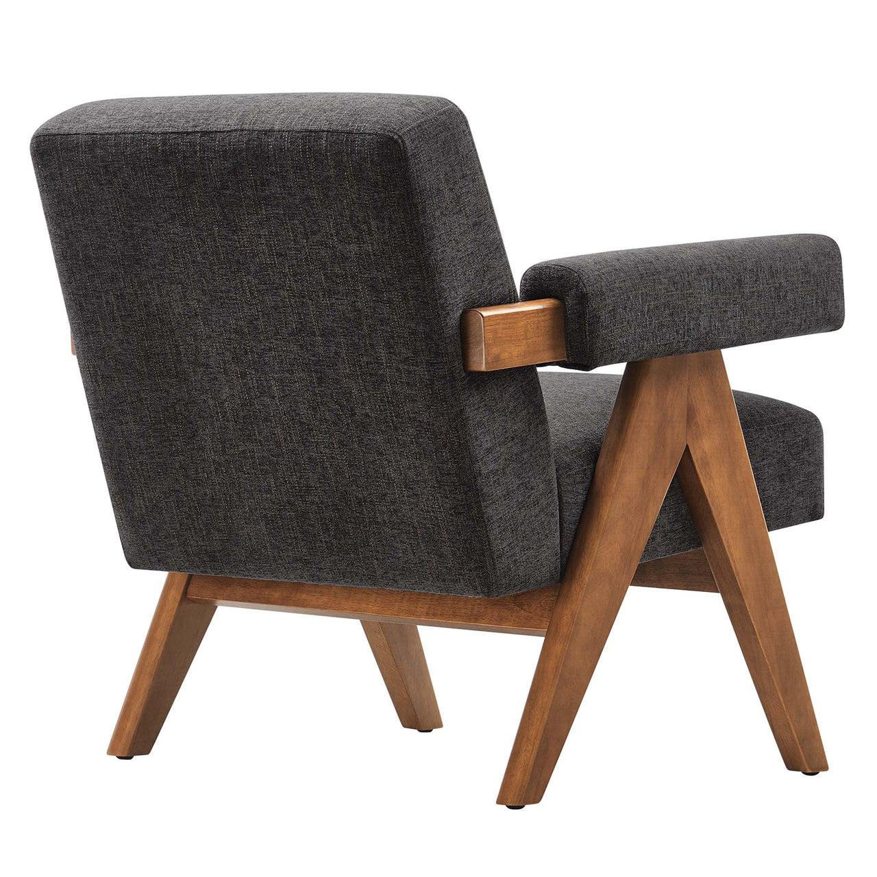 Serenel Fabric Armchair Set of 2, Dark Gray