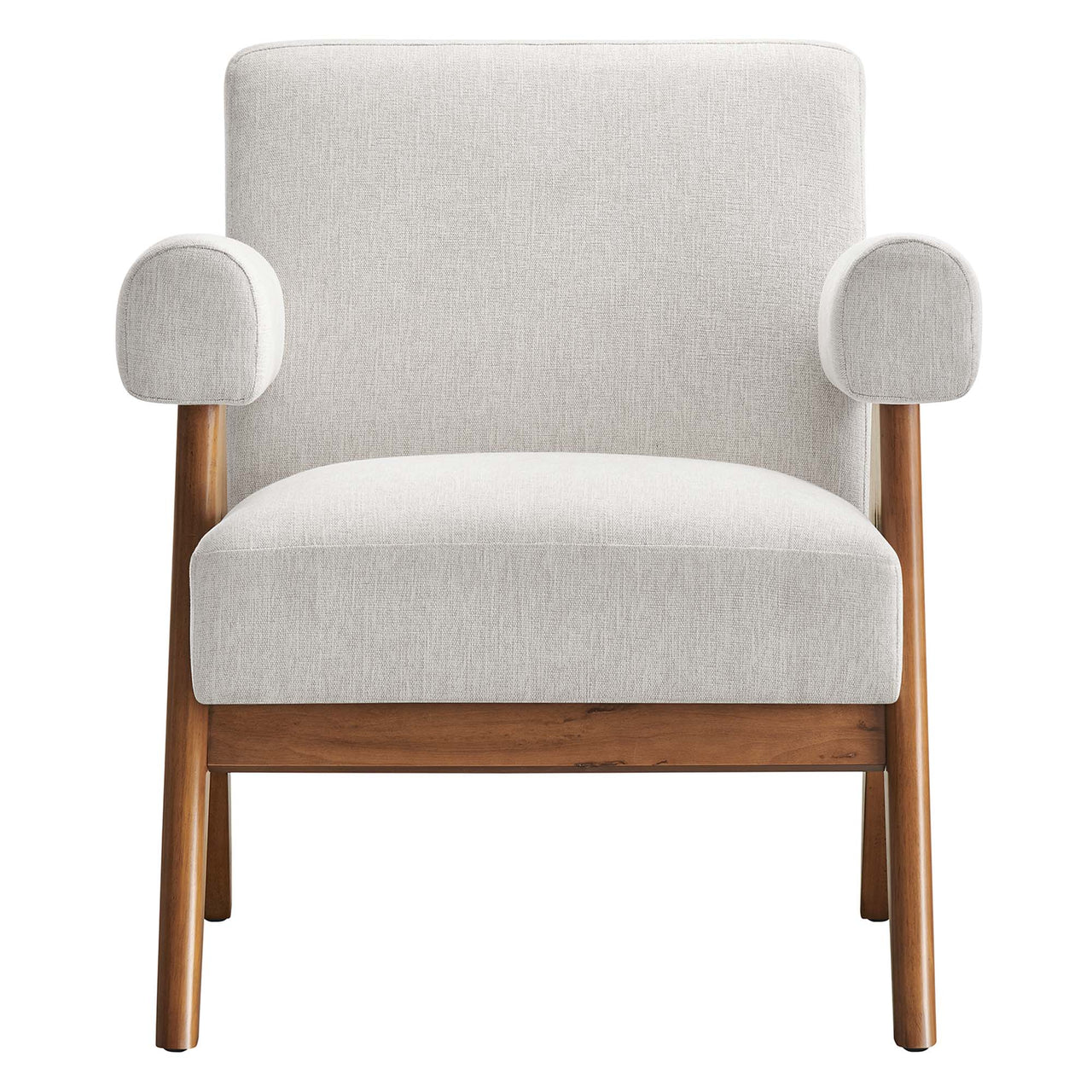 Serenel Fabric Armchair Set of 2, Ivory