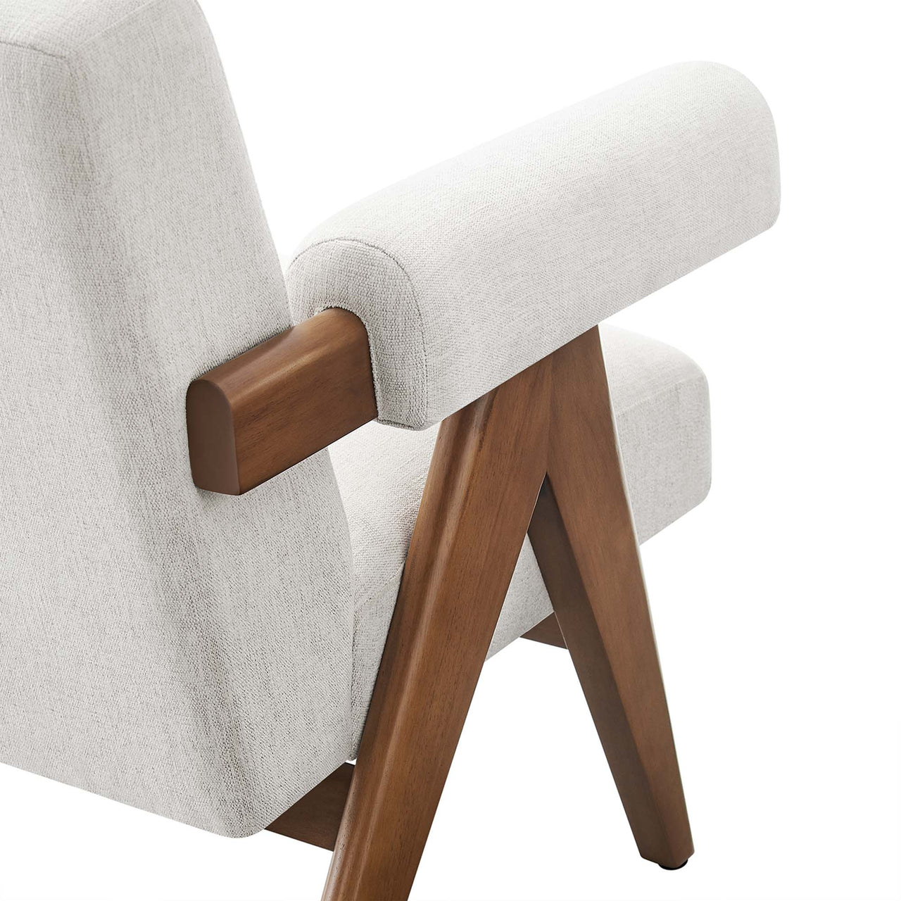 Serenel Fabric Armchair Set of 2, Ivory
