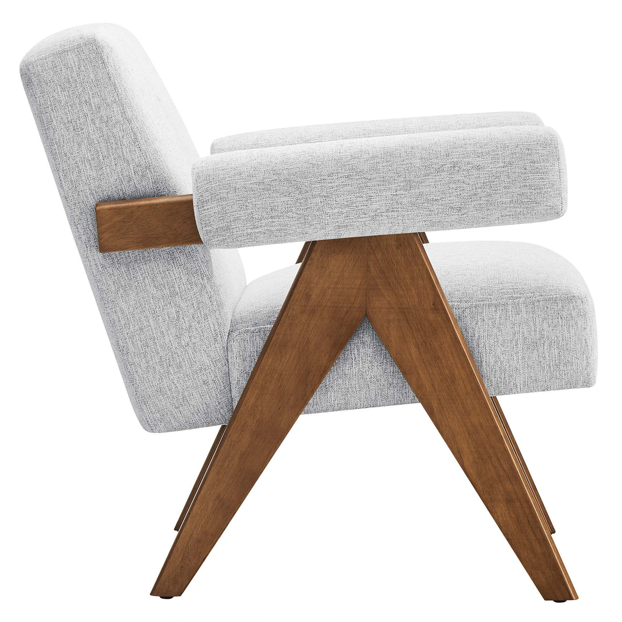 Serenel Fabric Armchair Set of 2, Light Gray