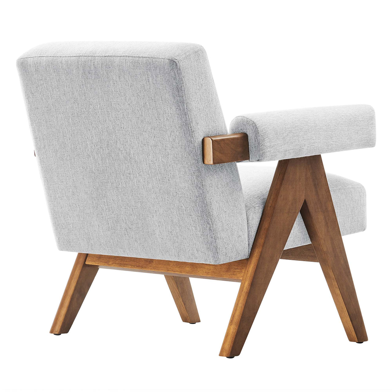 Serenel Fabric Armchair Set of 2, Light Gray