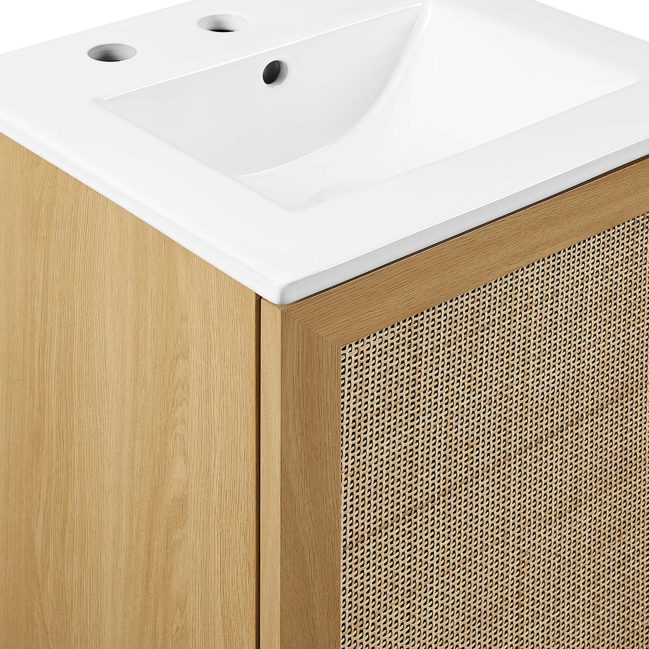 Marra Vanity Unit, Extra Small, Oak & White