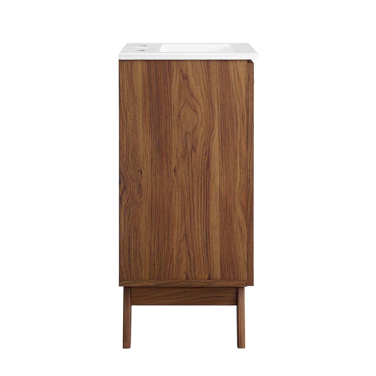 Marra Vanity Unit, Extra Small, Walnut & White
