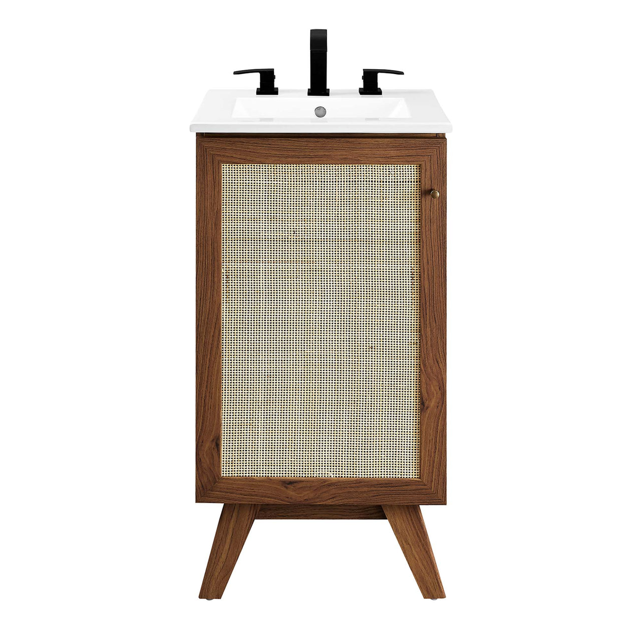 Marra Vanity Unit, Extra Small, Walnut & White