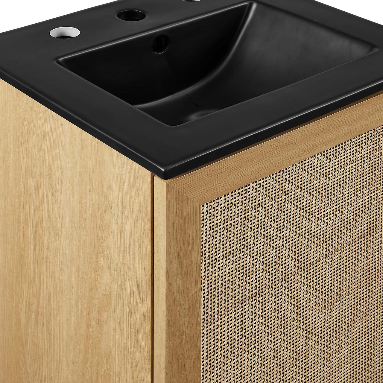 Marra Vanity Unit, Extra Small, Oak & Black