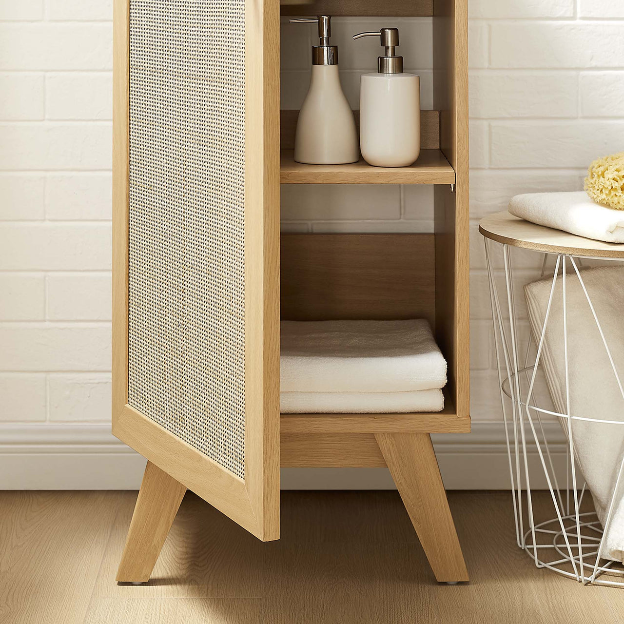 Marra Vanity Unit, Extra Small, Oak & Black