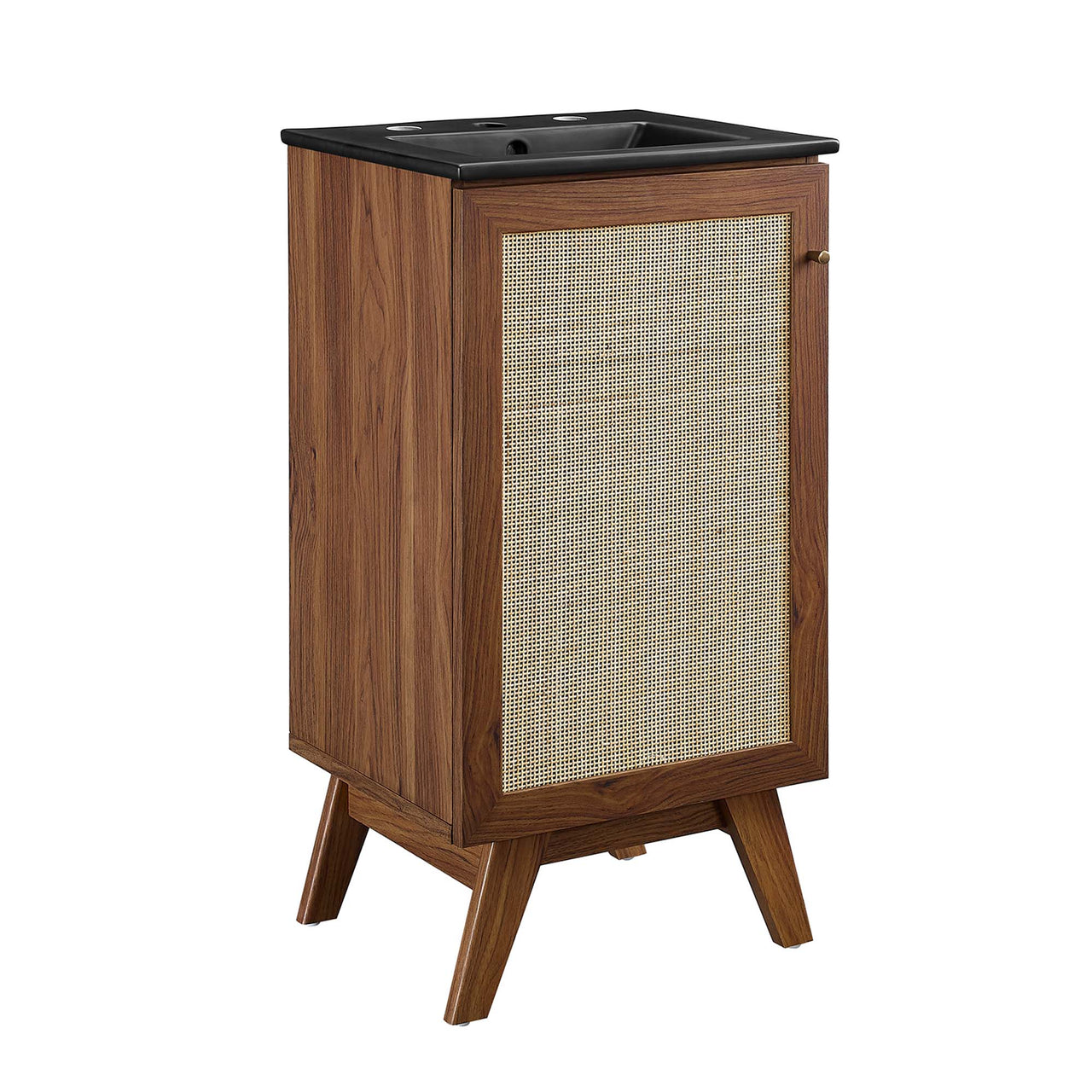 Marra Vanity Unit, Extra Small, Walnut & Black