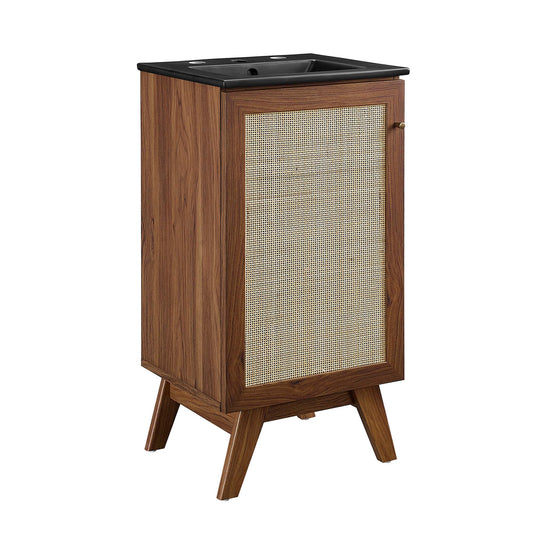 Marra Vanity Unit, Extra Small, Walnut & Black