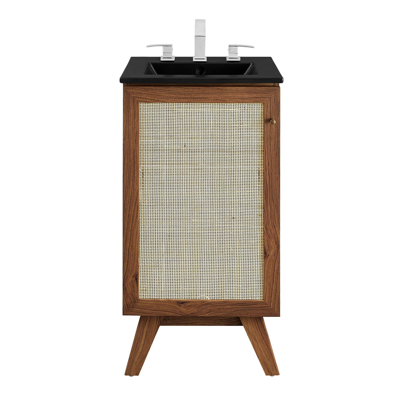 Marra Vanity Unit, Extra Small, Walnut & Black