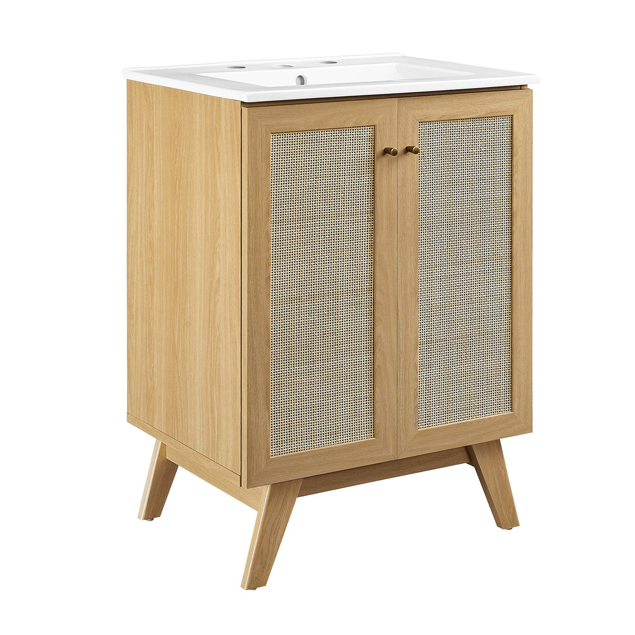 Marra Vanity Unit, Small, Oak & White