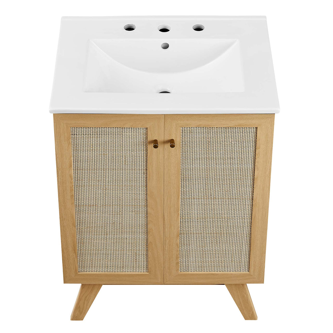 Marra Vanity Unit, Small, Oak & White