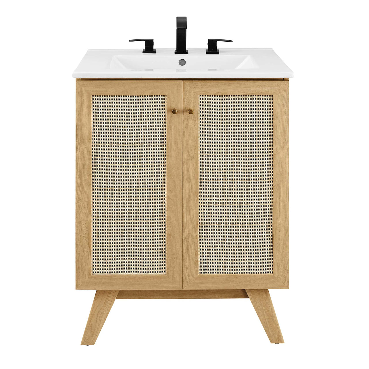 Marra Vanity Unit, Small, Oak & White