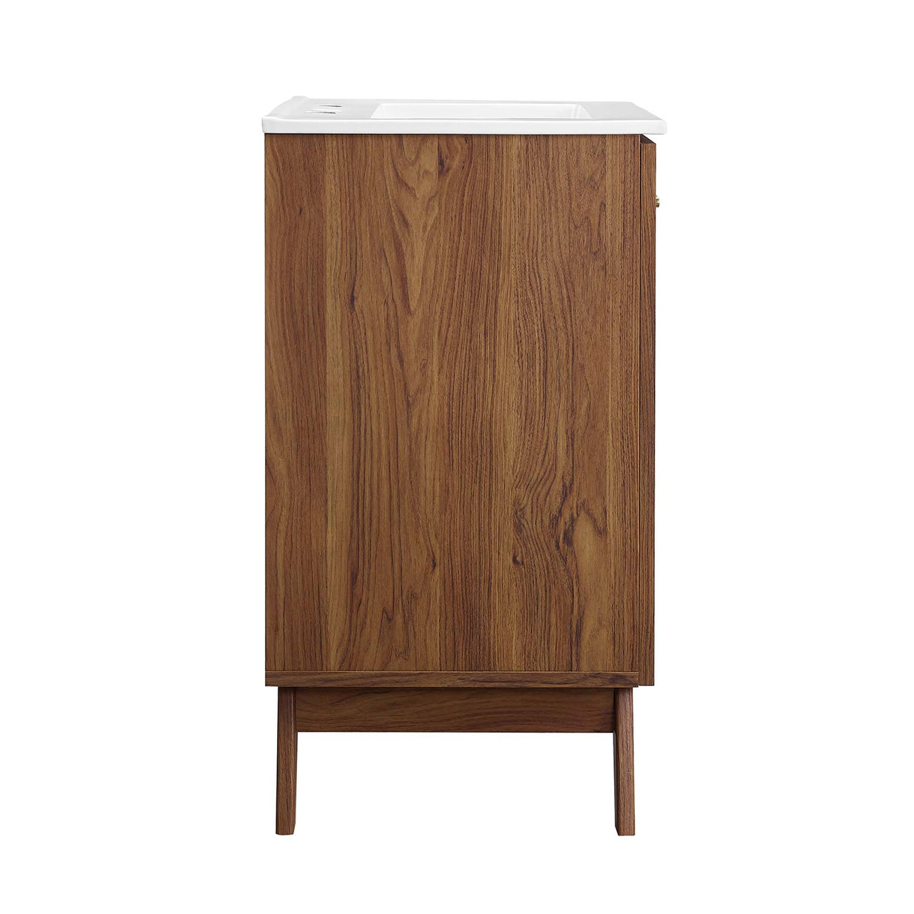 Marra Vanity Unit, Small, Walnut & White