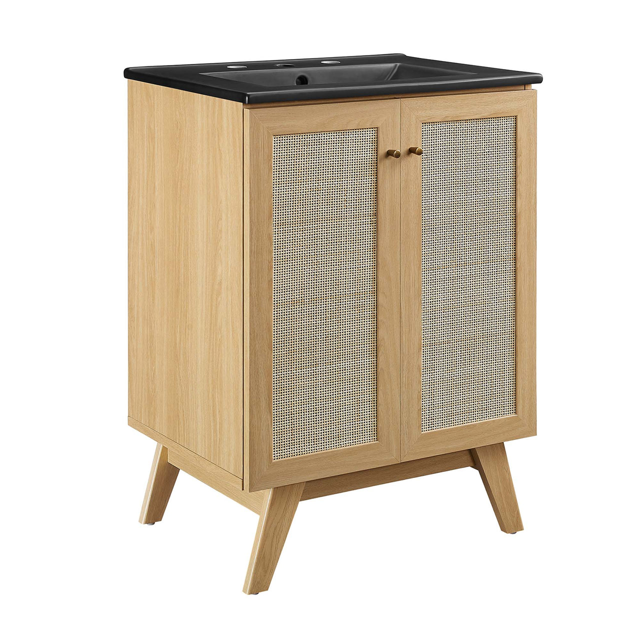 Marra Vanity Unit, Small, Oak & Black
