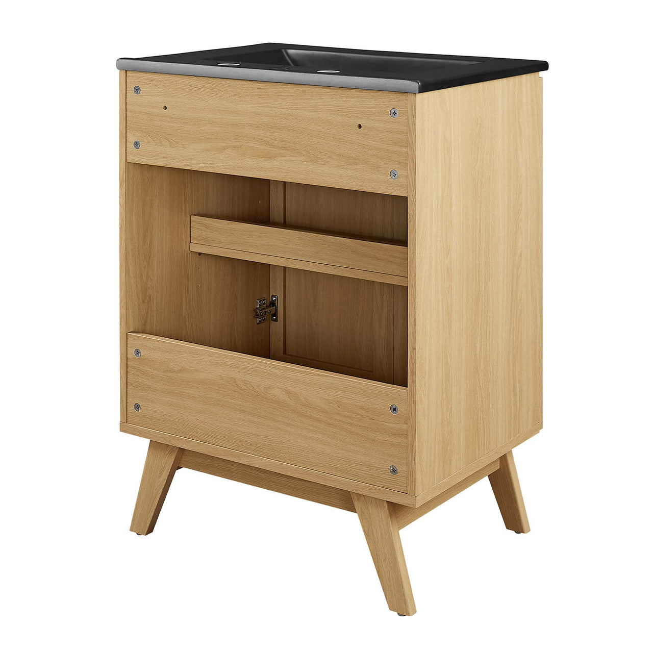 Marra Vanity Unit, Small, Oak & Black