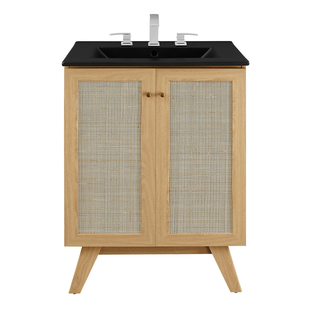 Marra Vanity Unit, Small, Oak & Black