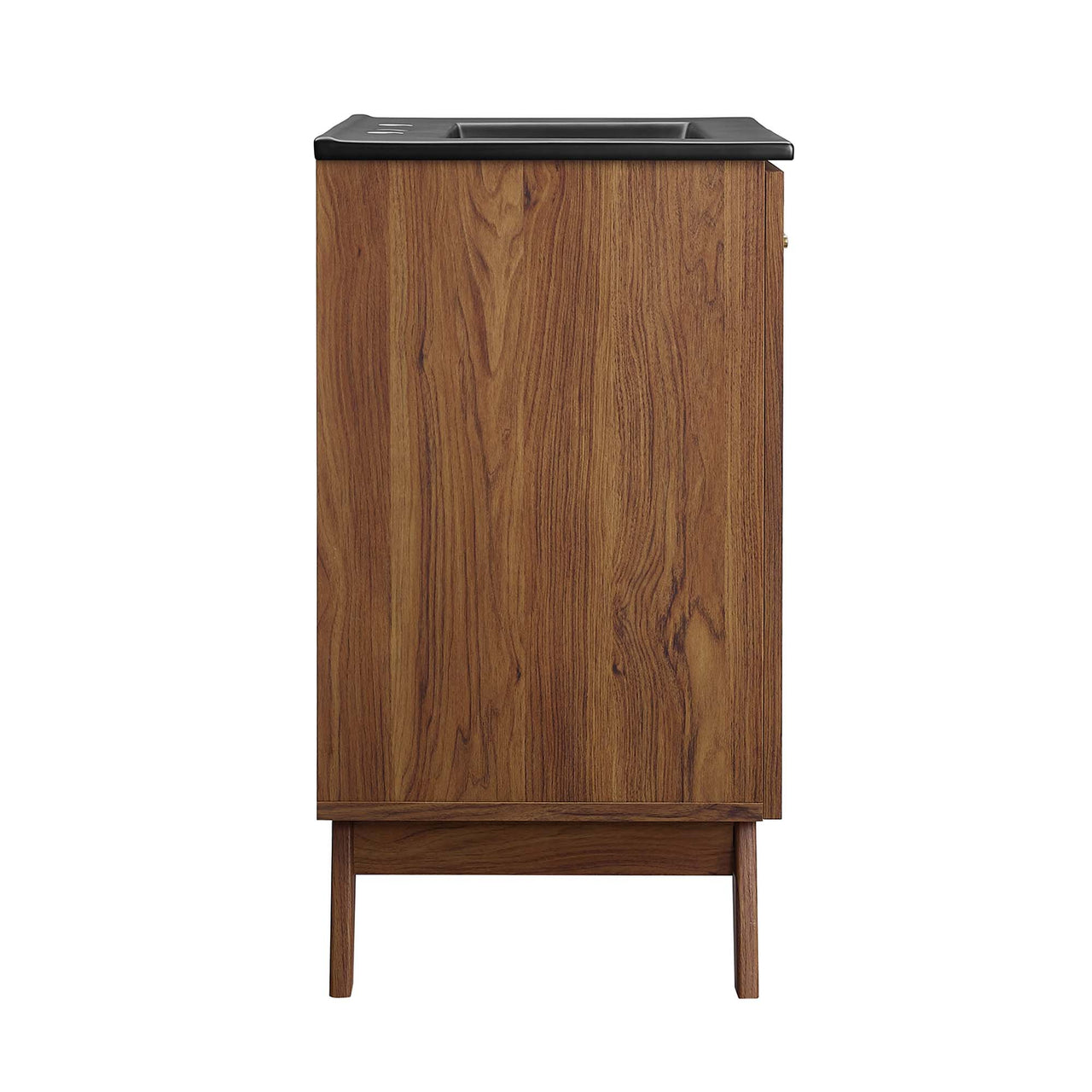 Marra Vanity Unit, Small, Walnut & Black