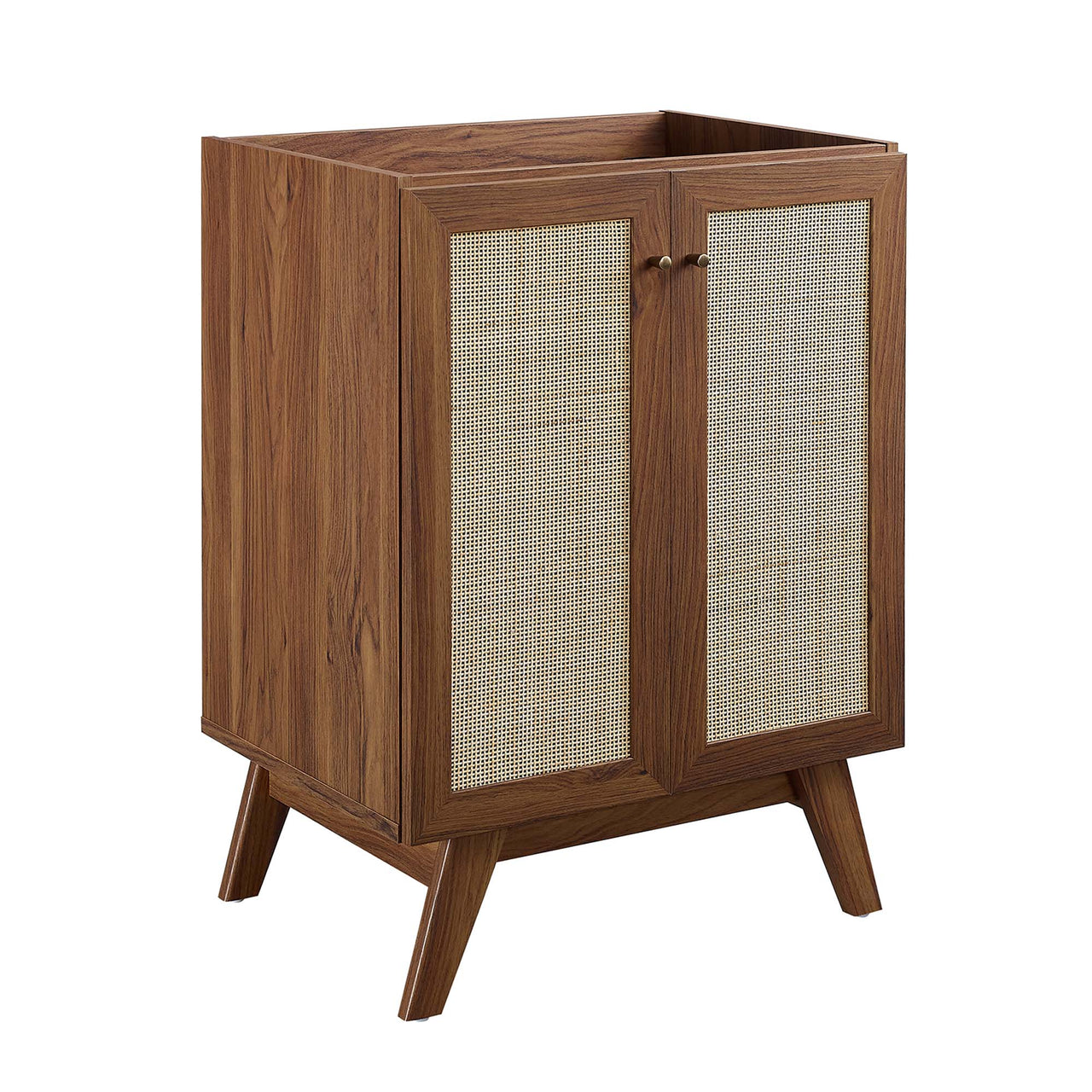 Marra Vanity Unit, Small, Walnut & Black