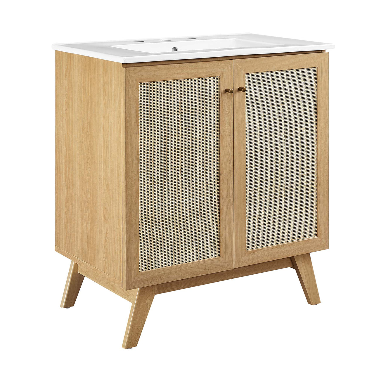 Marra Vanity Unit, Medium, Oak & White