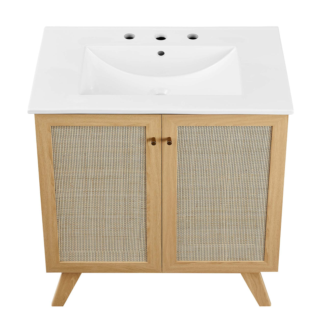 Marra Vanity Unit, Medium, Oak & White