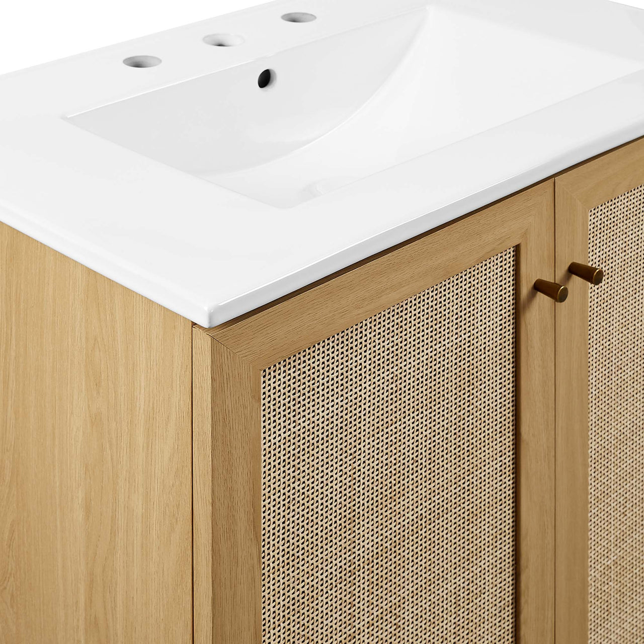 Marra Vanity Unit, Medium, Oak & White