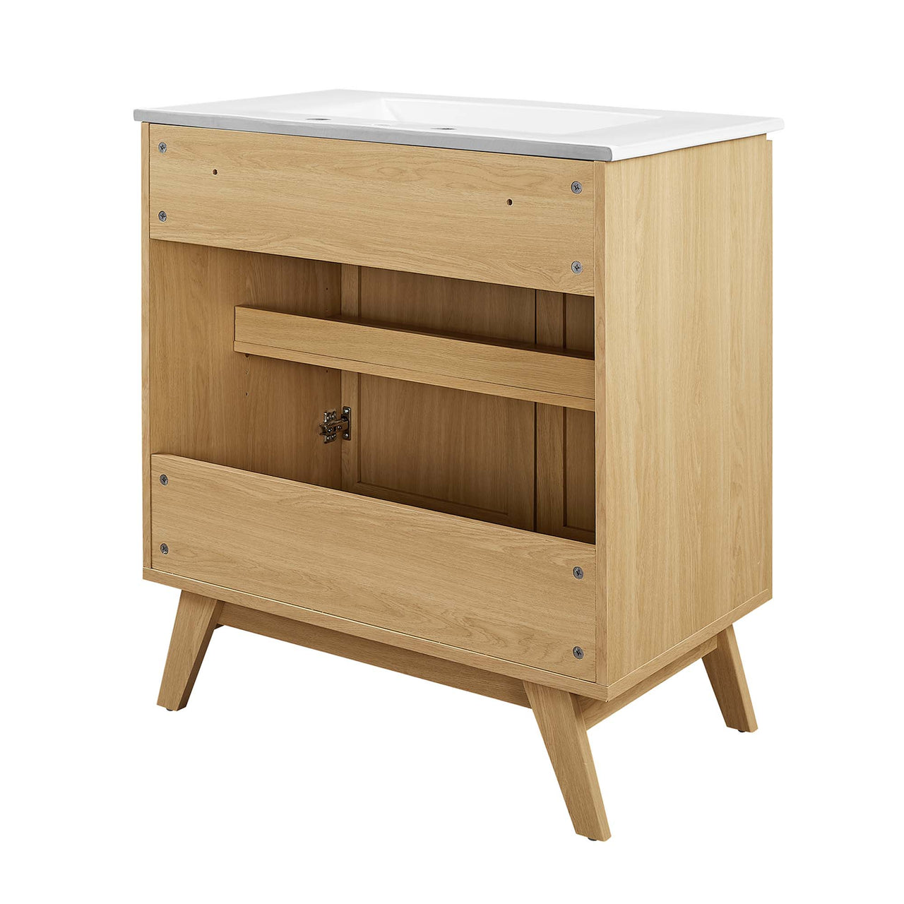 Marra Vanity Unit, Medium, Oak & White