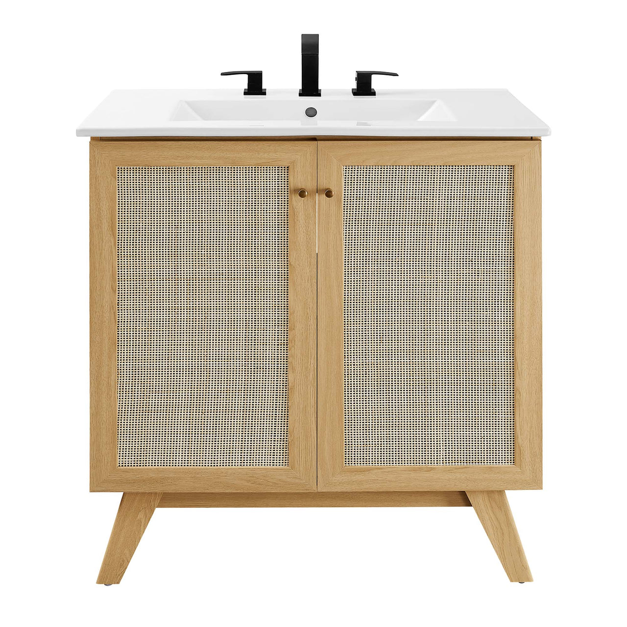 Marra Vanity Unit, Medium, Oak & White