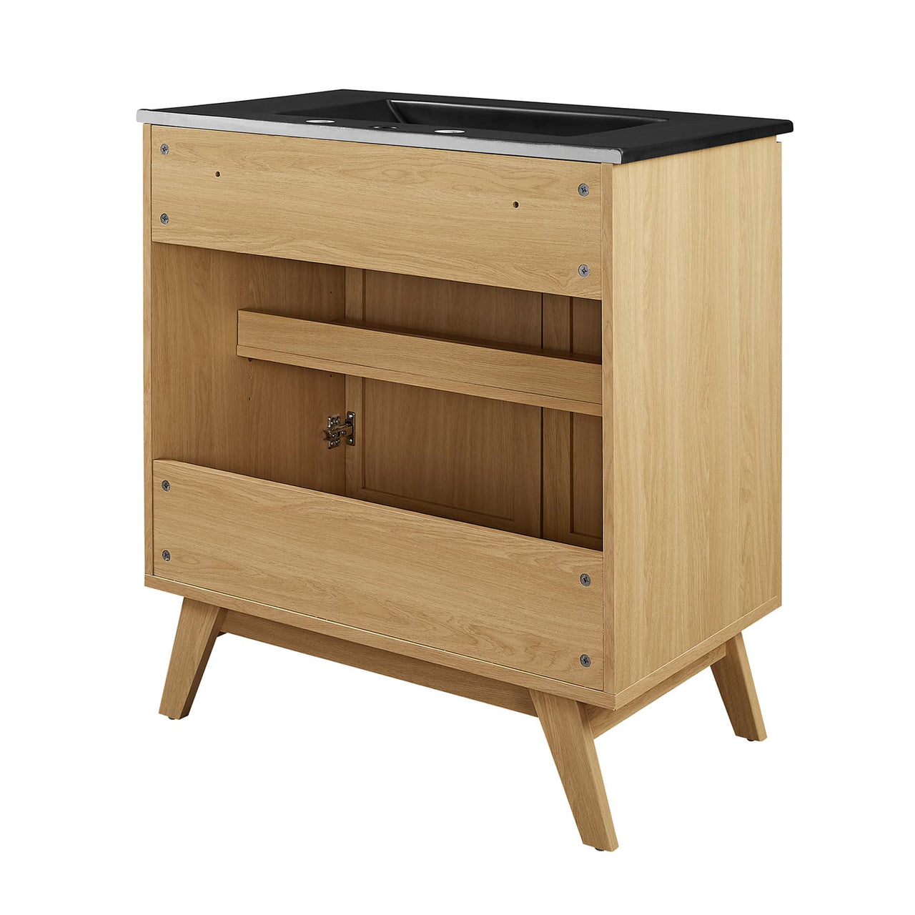 Marra Vanity Unit, Medium, Oak & Black
