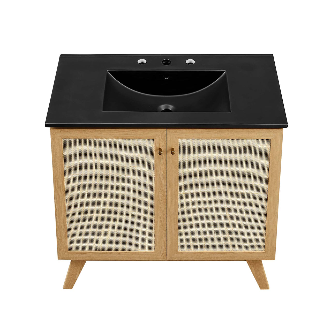 Marra Vanity Unit, Large, Oak & Black