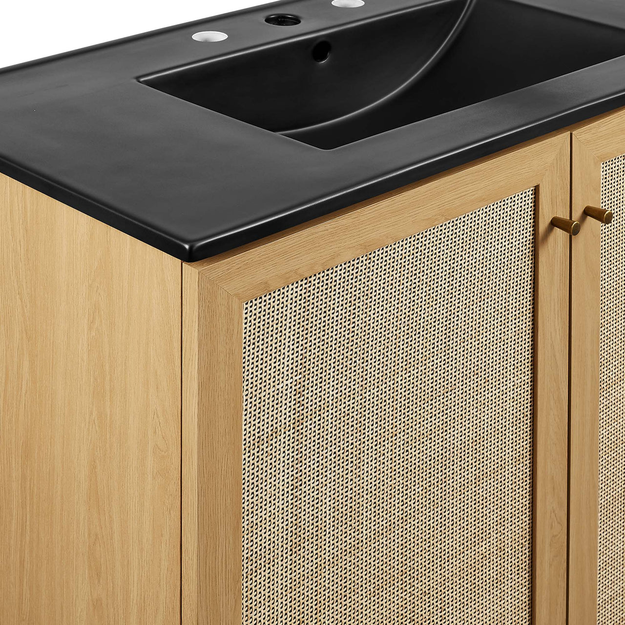 Marra Vanity Unit, Large, Oak & Black