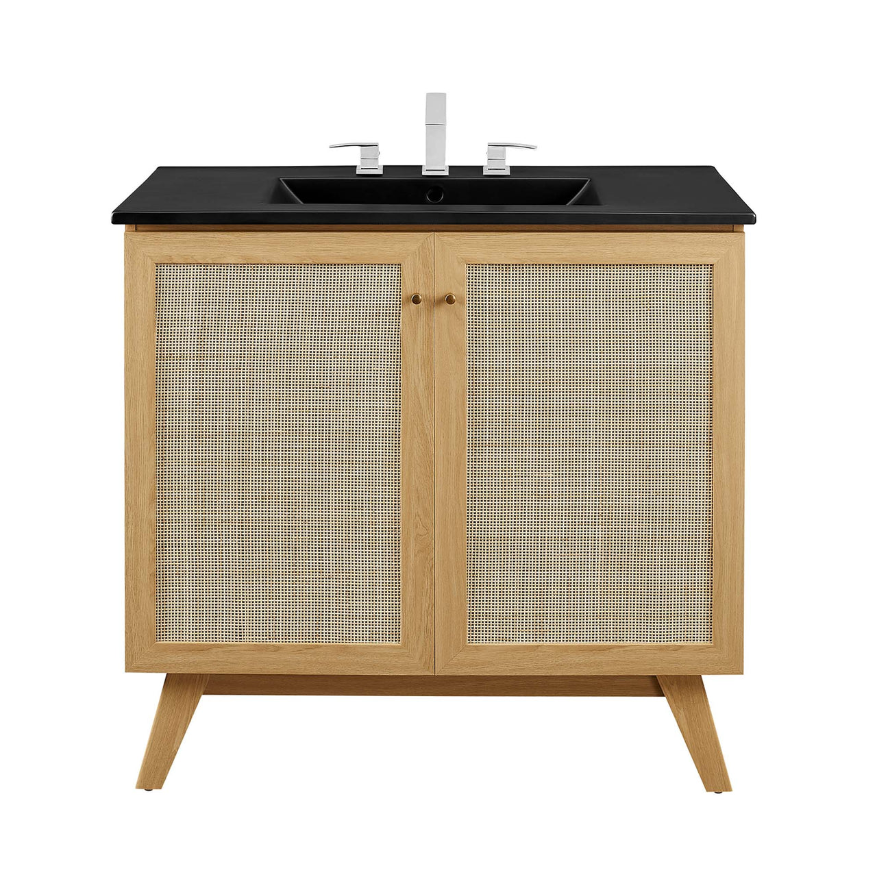 Marra Vanity Unit, Large, Oak & Black