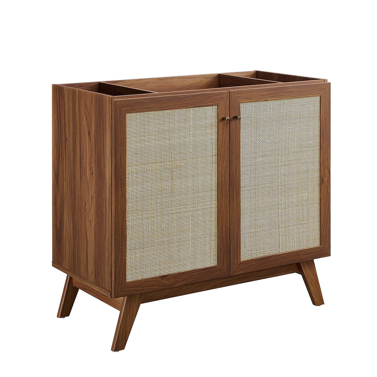Marra Vanity Unit, Large, Walnut & Black