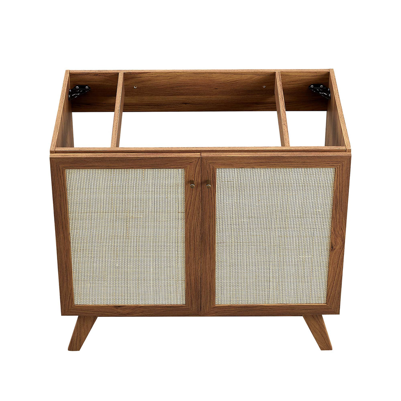 Marra Vanity Unit, Large, Walnut & Black