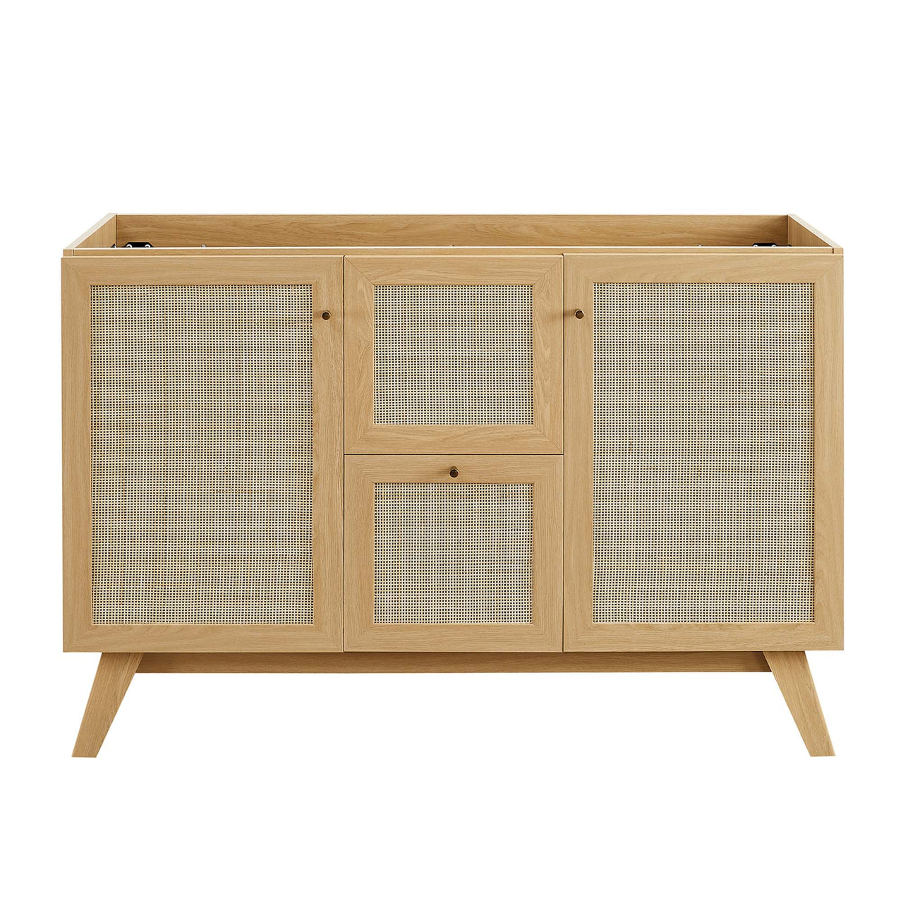 Marra Single Sink Vanity Unit, Extra Large, Oak & White