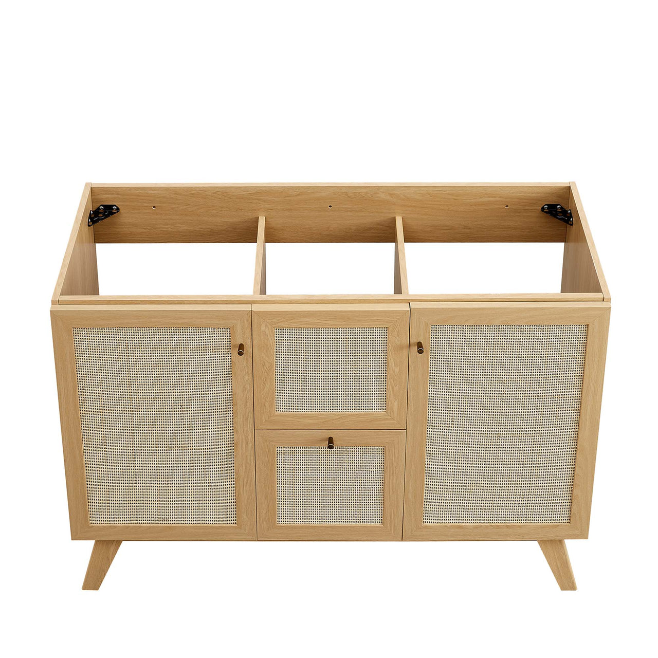 Marra Single Sink Vanity Unit, Extra Large, Oak & White