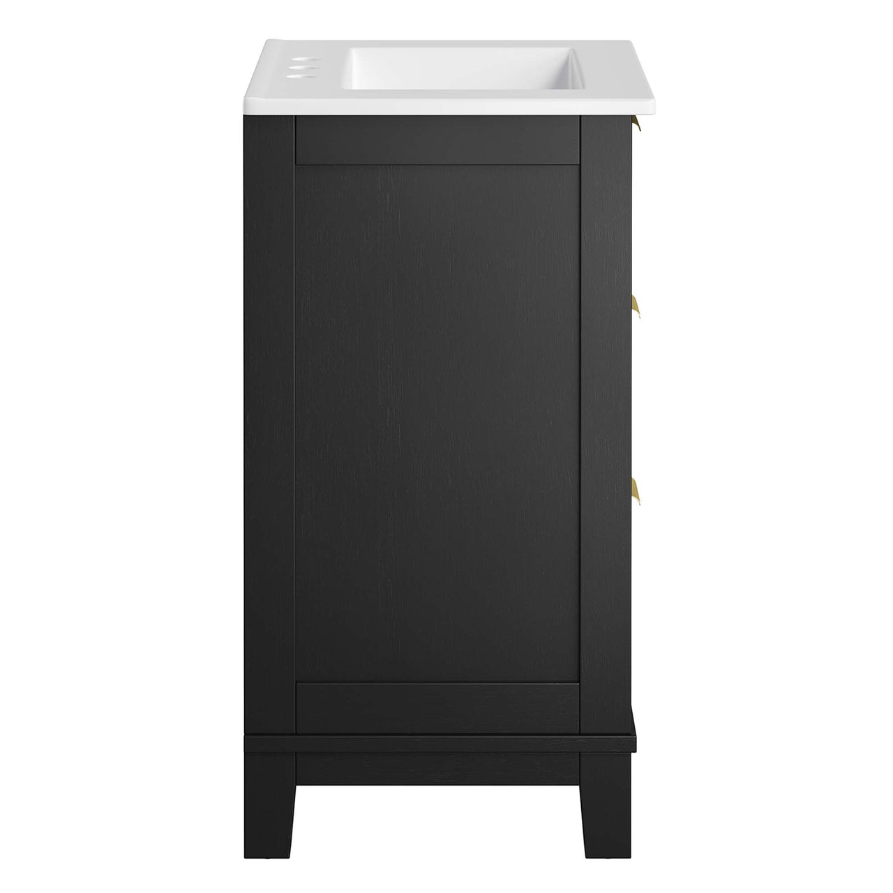 Mahoni Vanity Unit, Small, Black & White