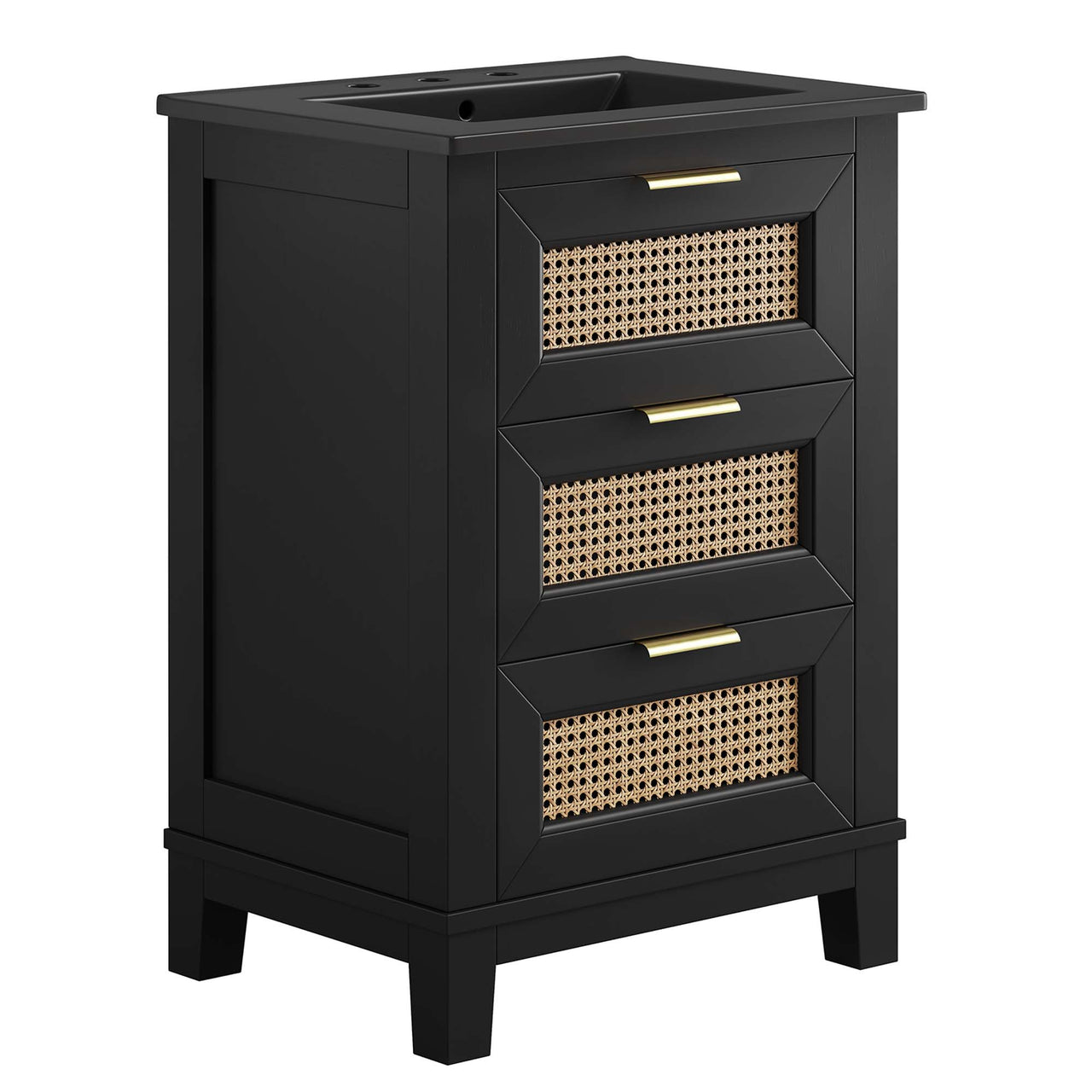 Mahoni Vanity Unit, Small, Black