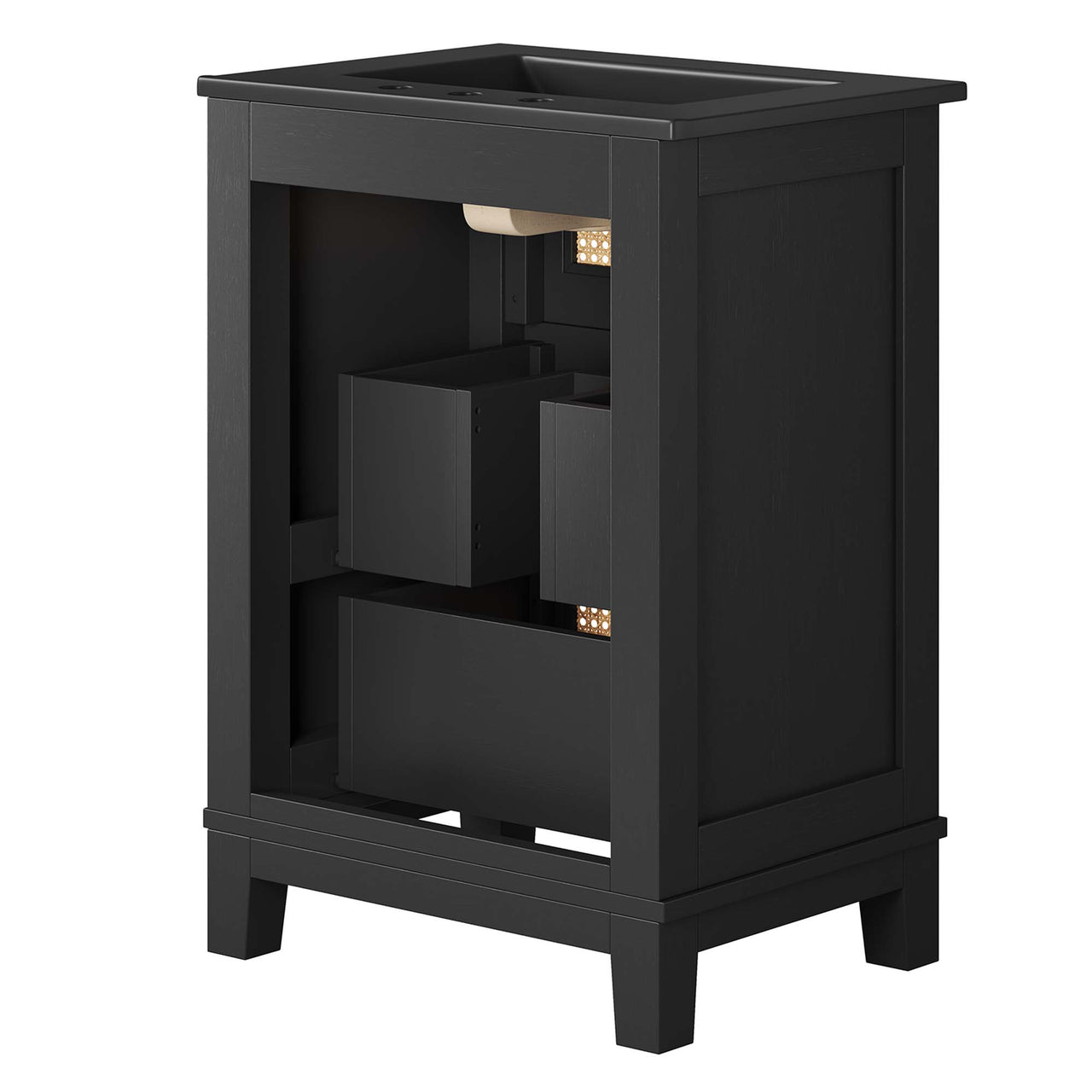 Mahoni Vanity Unit, Small, Black
