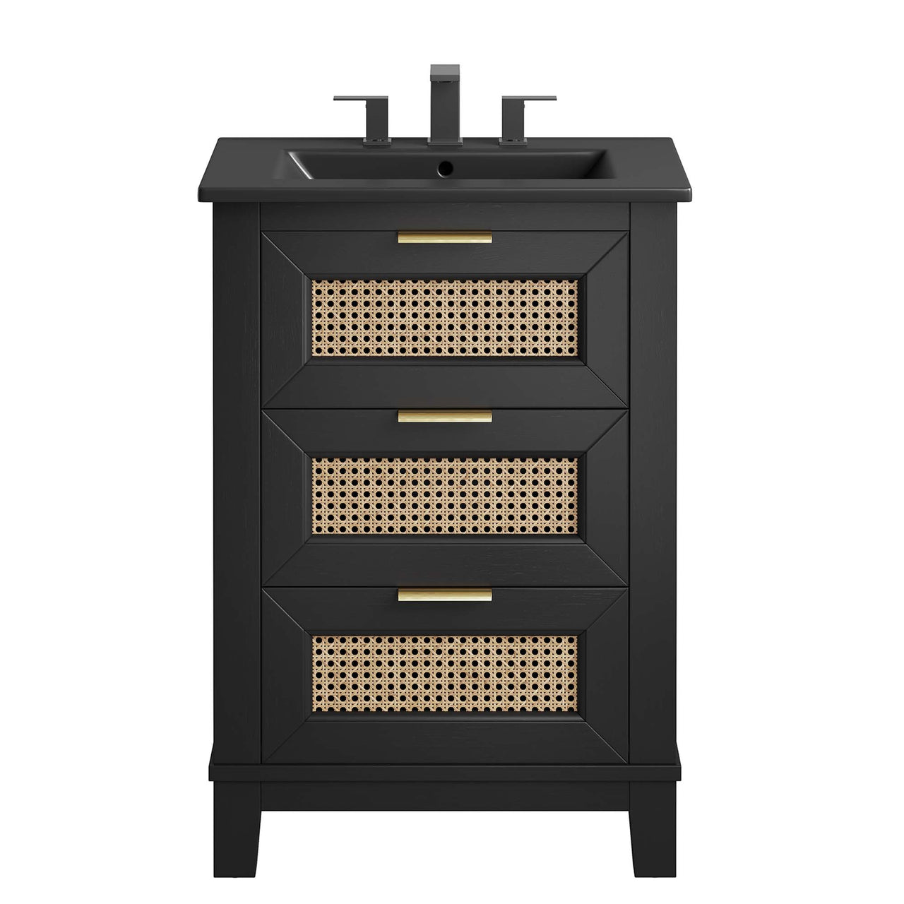 Mahoni Vanity Unit, Small, Black
