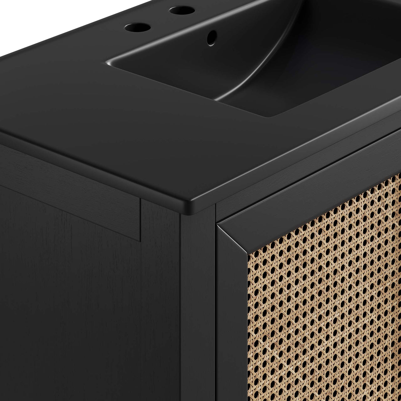 Mahoni Vanity Unit, Large, Black
