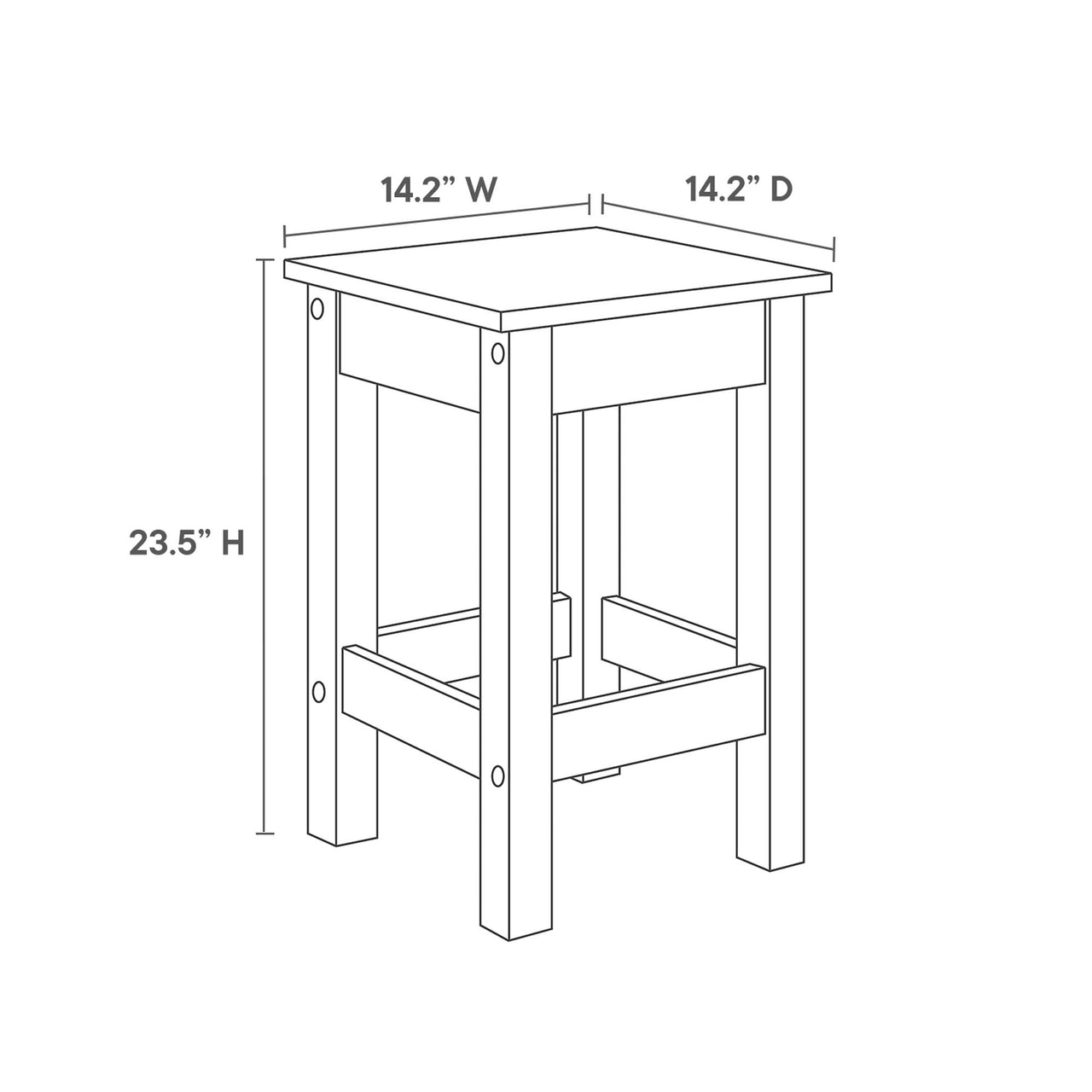 Sylvane Kitchen Island and Dual Stool Set, Cream