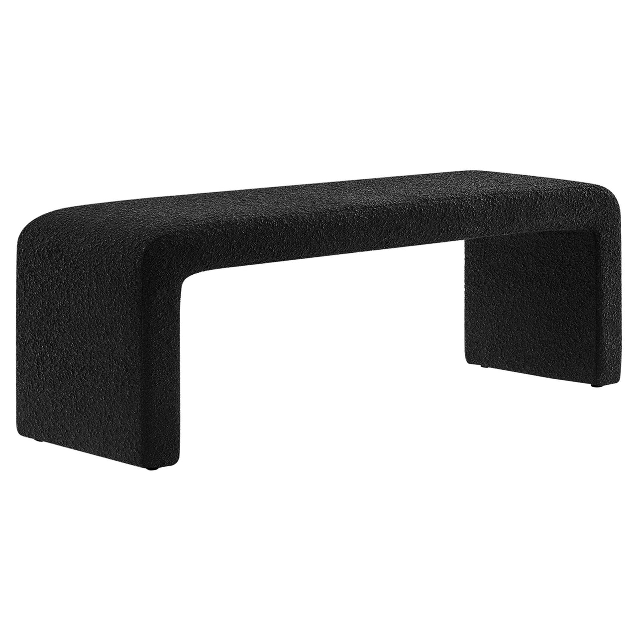 Prideful Boucle Bench, Black